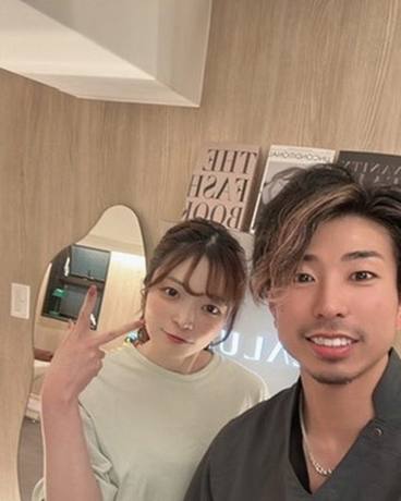院長とお客様の写真